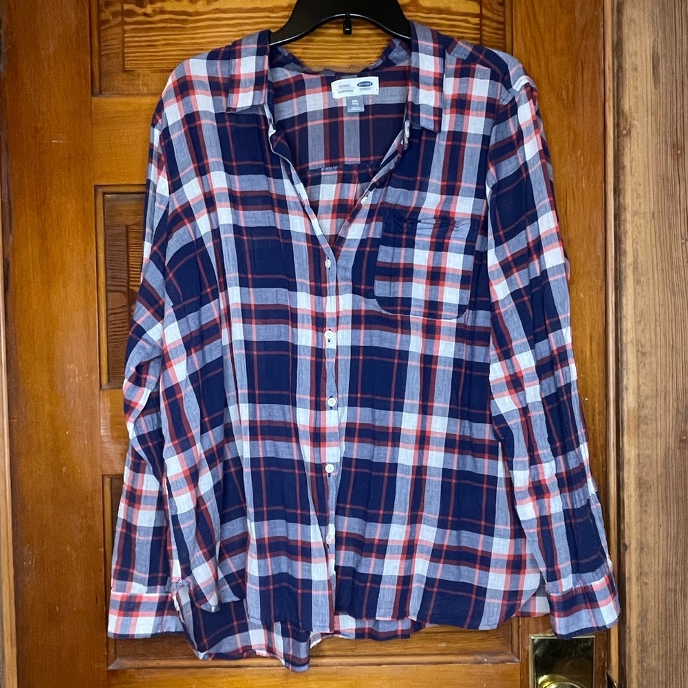 Old Navy Plaid Button Up
